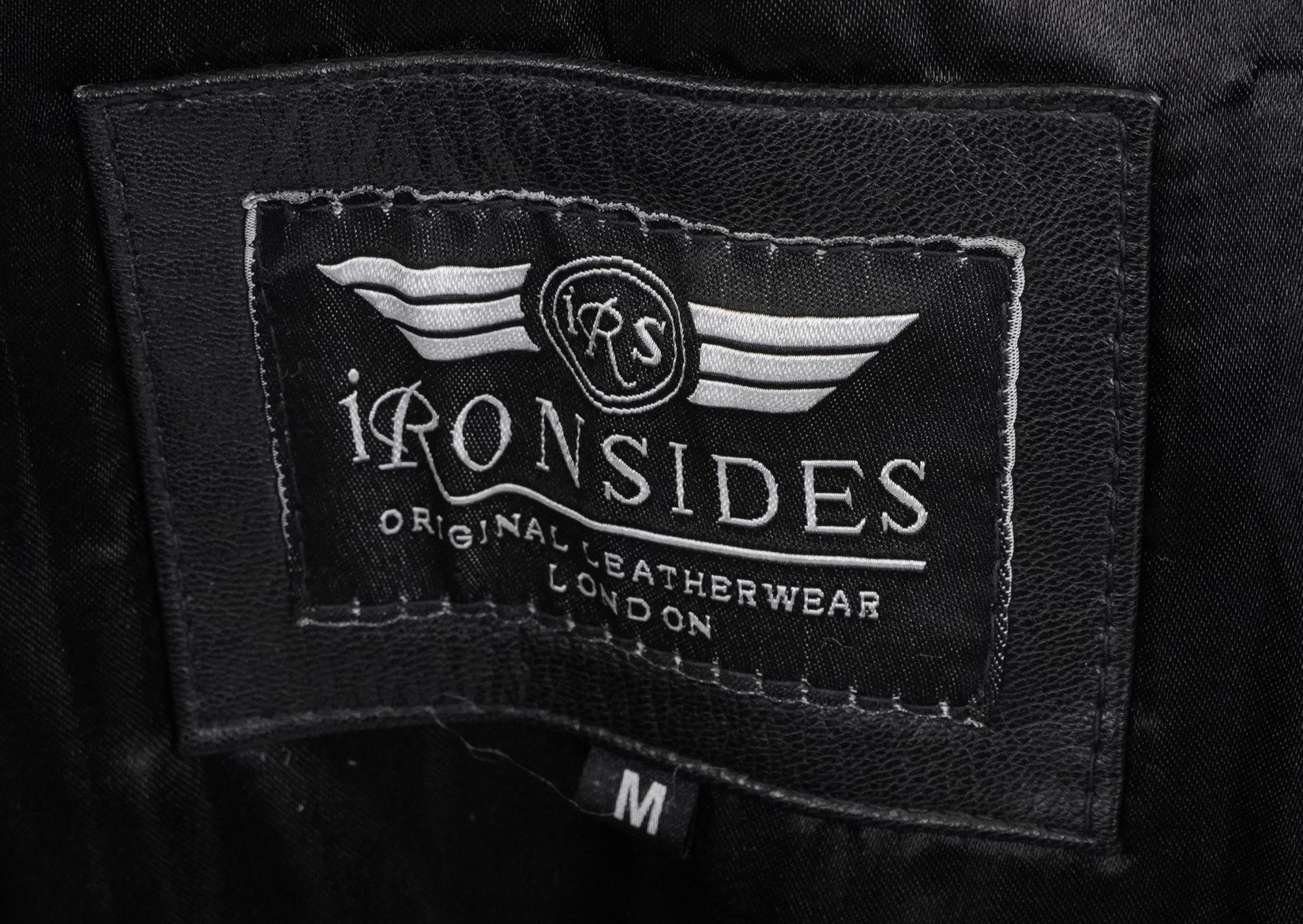 Gentlemen's Ironsides leather coat, size Medium - Image 2 of 3