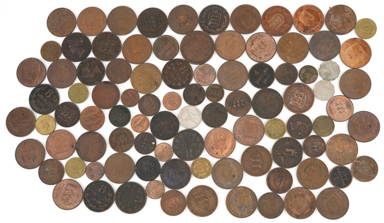 Large collection of 19th century and later Guernsey and States of Jersey coinage including one - Image 8 of 14