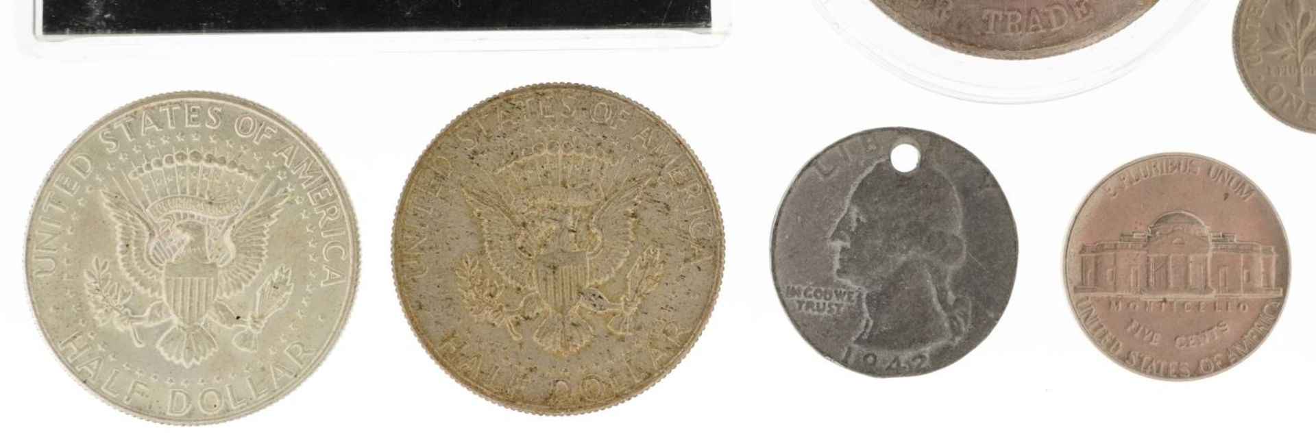 United States of America coinage including 1923 silver dollar, half dollars and quarter dollars - Image 3 of 6