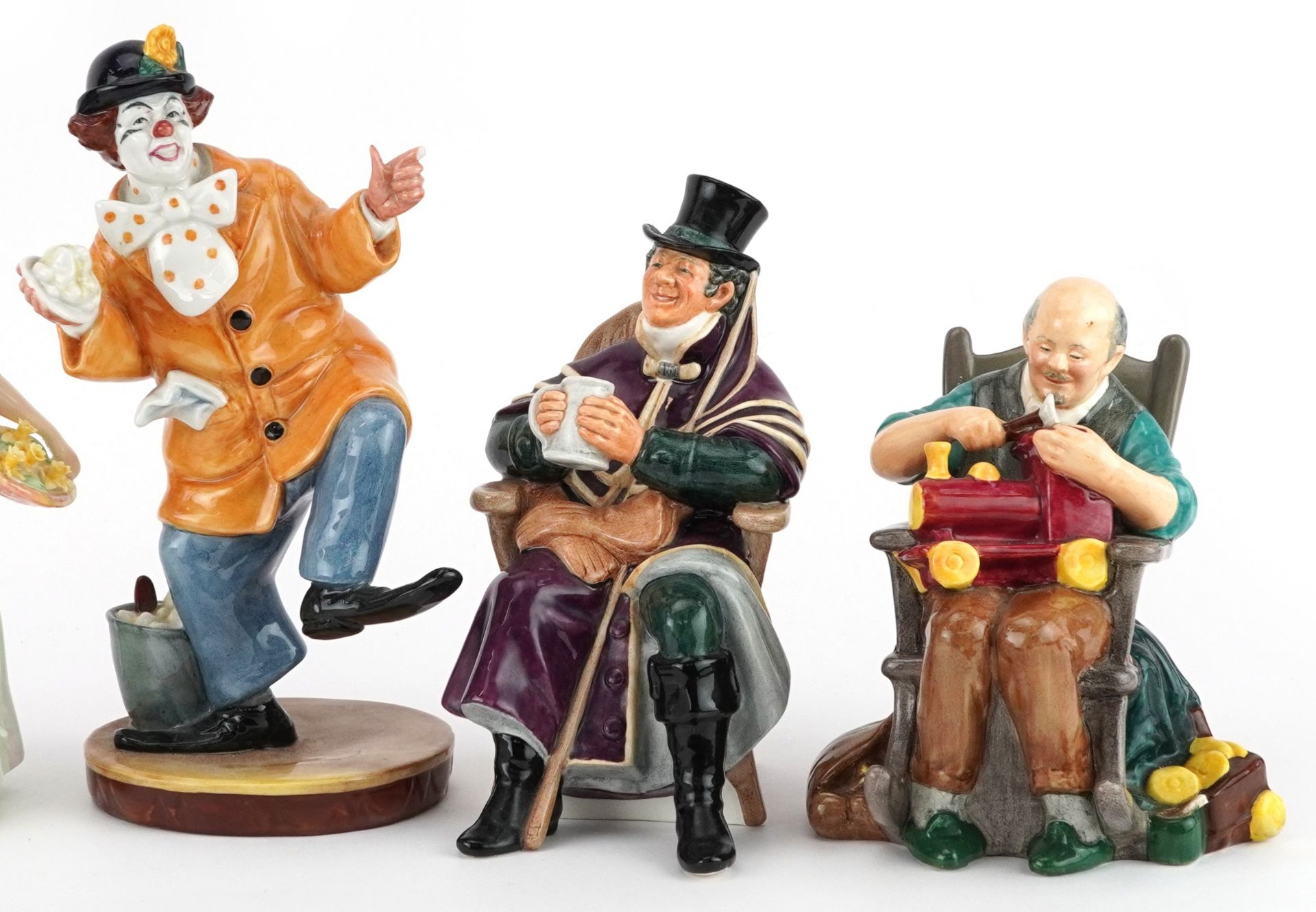 Six Royal Doulton collectable figures comprising A Lady from Williamsburg HN2228, Daffy-Down-Dilly - Bild 3 aus 7