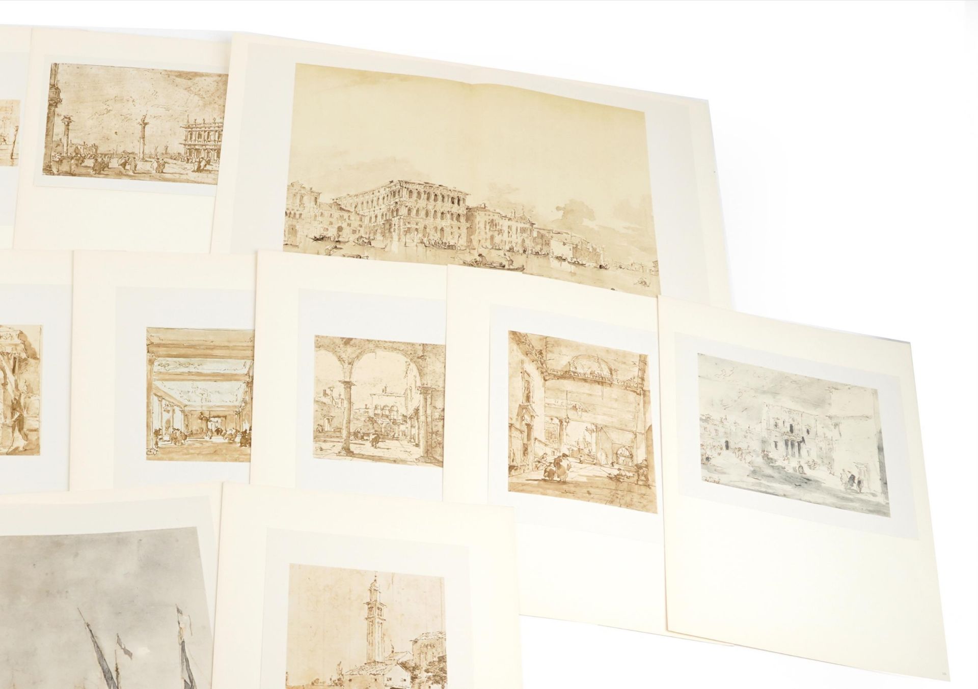 Francesco Guardi, Electa Milano, folio of twelve prints, overall 49cm x 36cm - Bild 5 aus 5