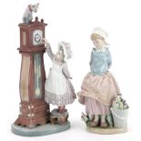 Two Lladro figures including Bedtime 5347, the largest 27.5cm high