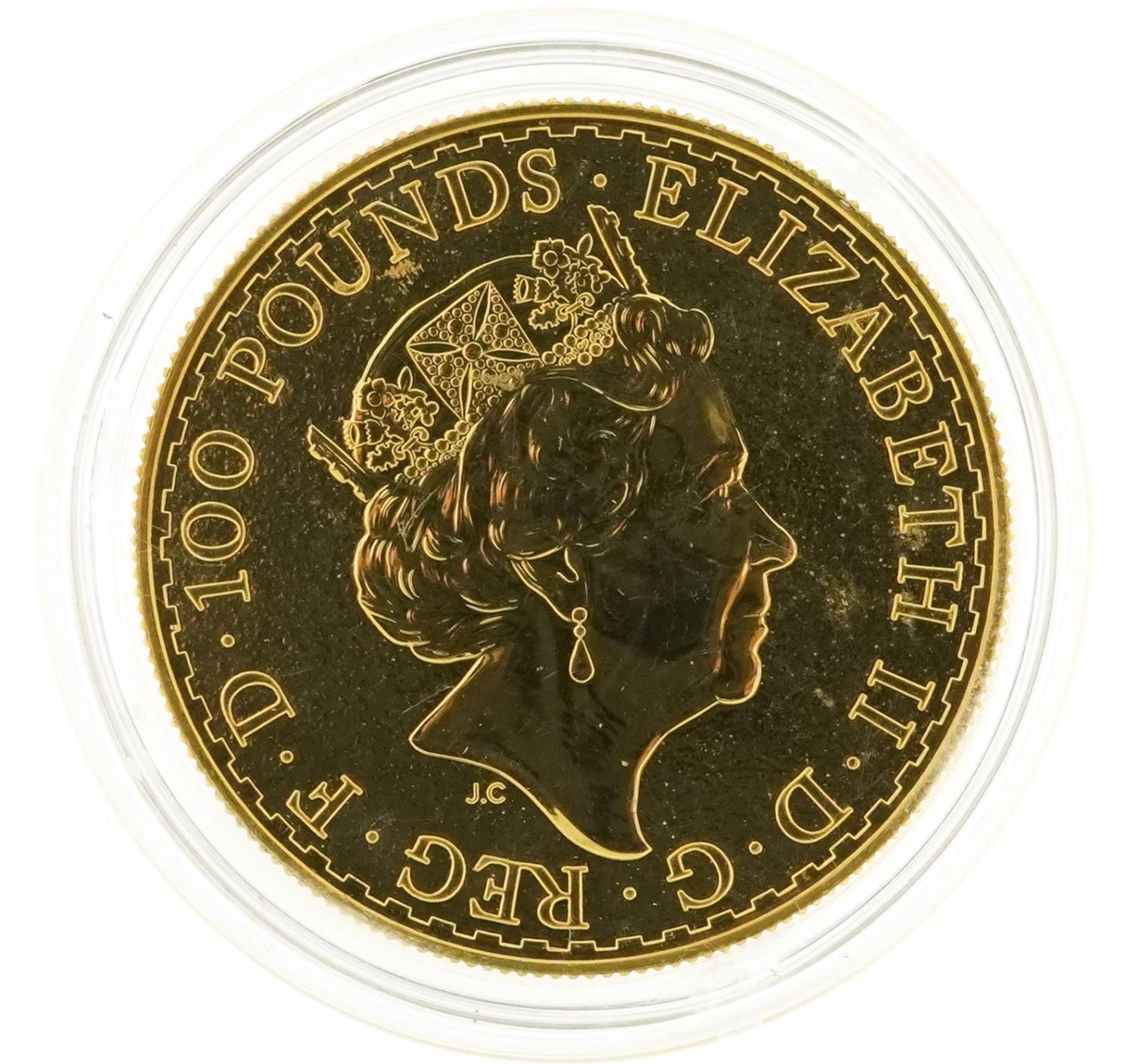 Elizabeth II 2017 Britannia one ounce fine gold one hundred pound coin - Bild 2 aus 2
