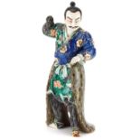 Japanese porcelain figure of a warrior, 30cm high