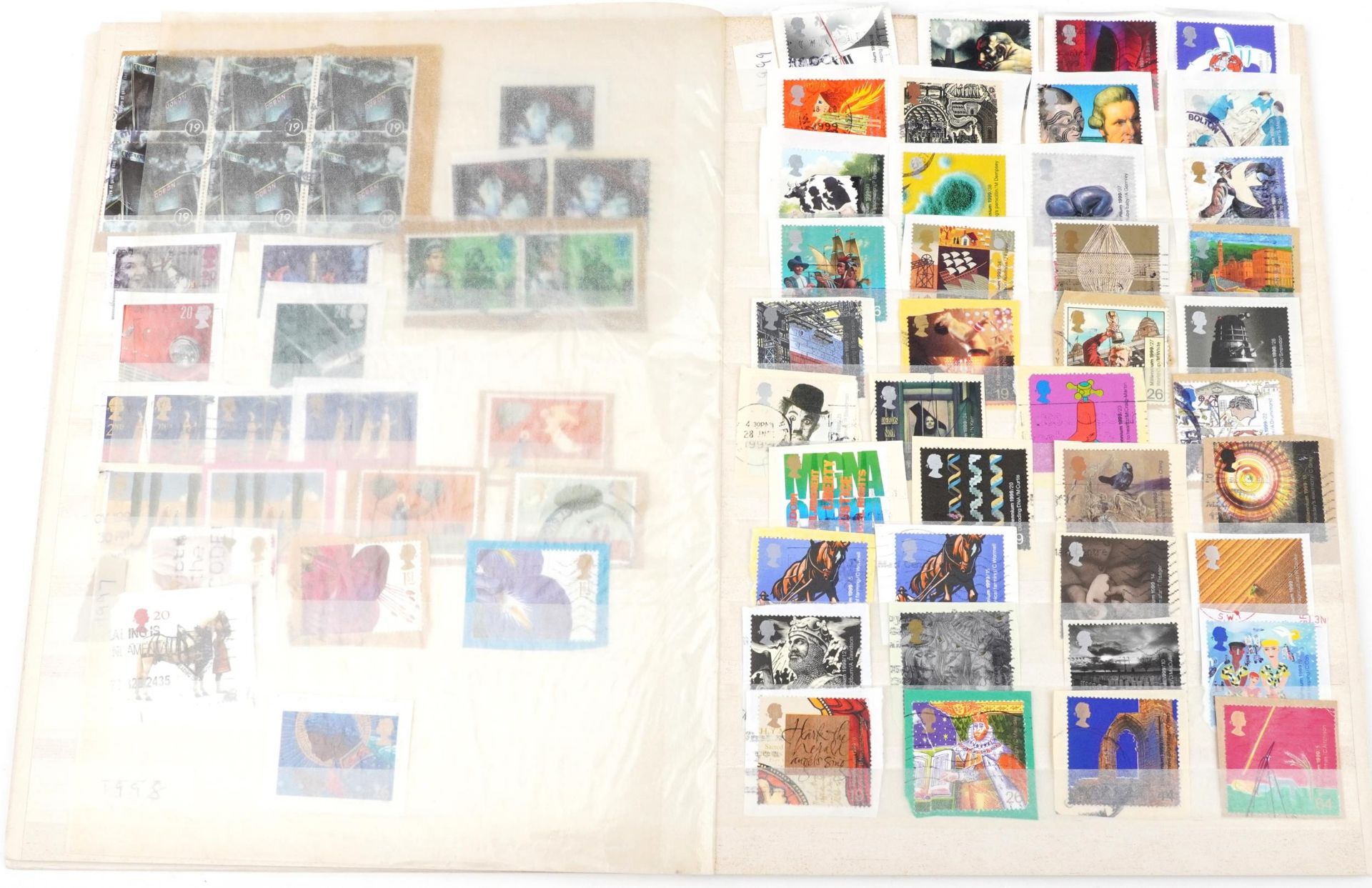 Collection of British and world stamps arranged in nine albums or stock books and an Australia's - Image 11 of 14