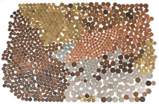 19th century and later British and world coinage including pennies, 1951 crown and half crowns