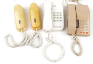 Four vintage telephones