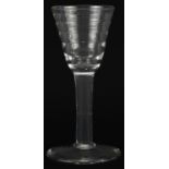 18th century Lynn wine glass, 15.5cm high