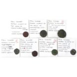 Early Roman coins in coin packets