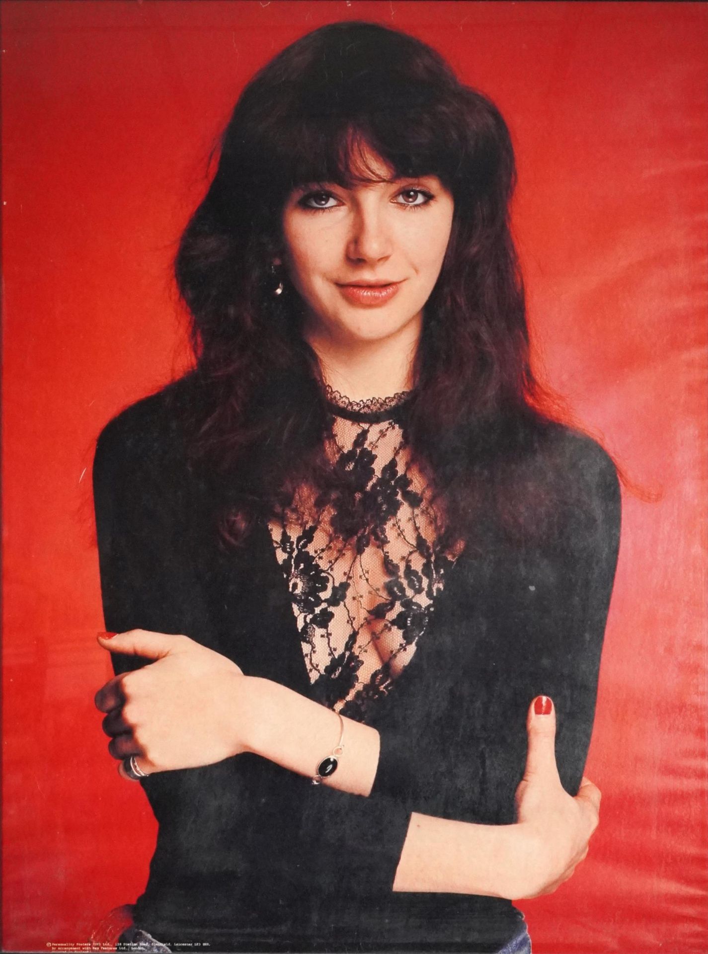 Kate Bush memorabilia comprising three posters, one framed and vintage badges, the largest 95cm x - Image 8 of 14