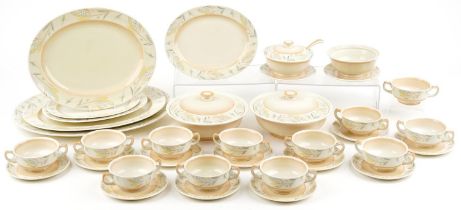 Shelley dinner and teaware designed by Veronica including oval platters, lidded tureens and twin
