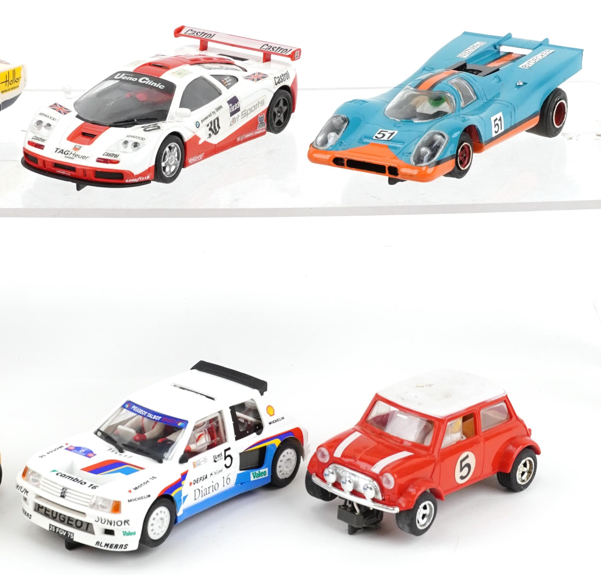 Ten vintage and later slot cars including Scalextric, Hornby and Ninco - Image 3 of 3