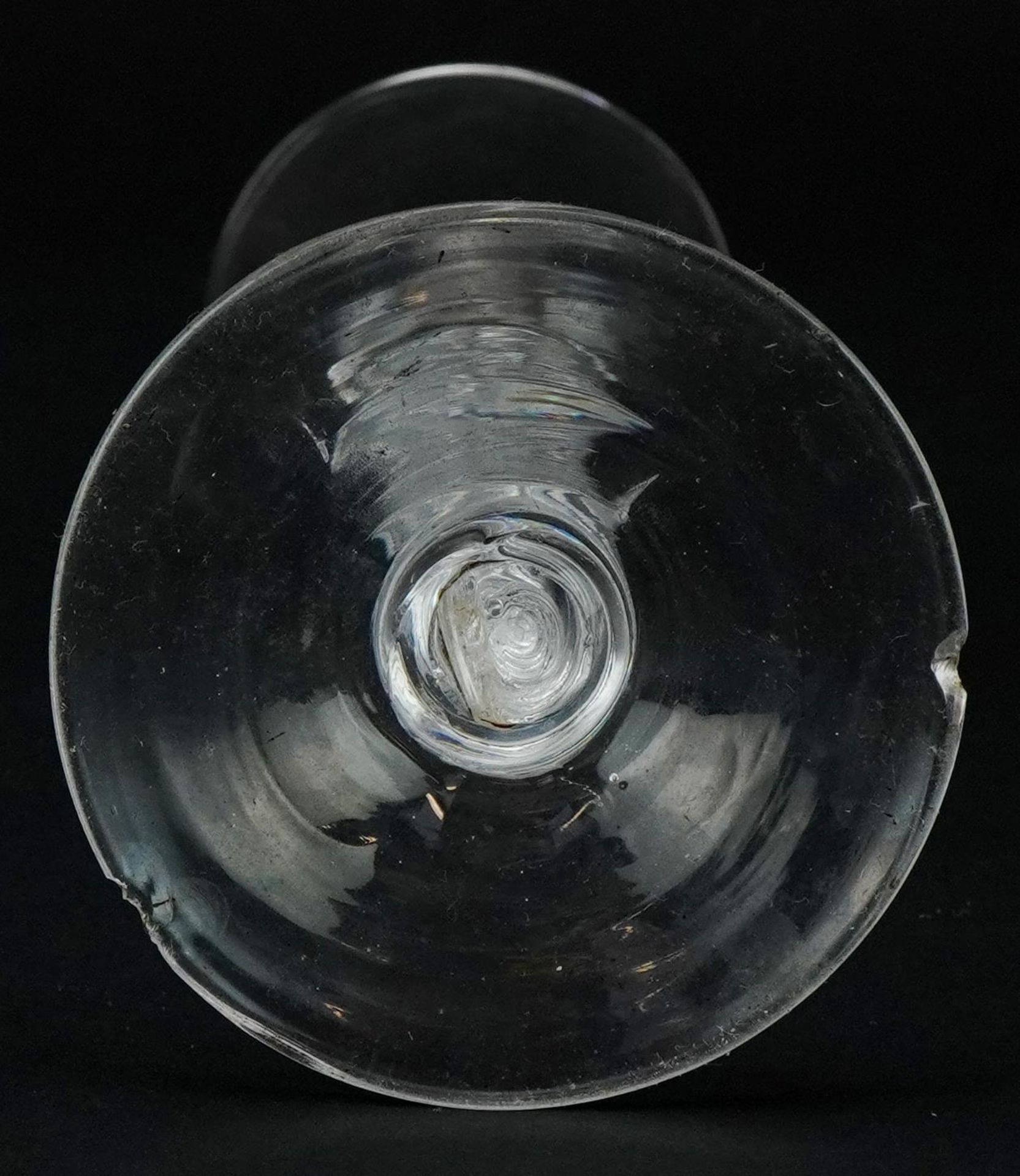 18th century wine glass with air twist stem, 15.5cm high - Image 4 of 4