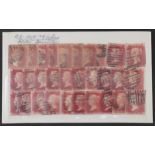 Selection of Victorian 1858-1879 Penny Red stamps