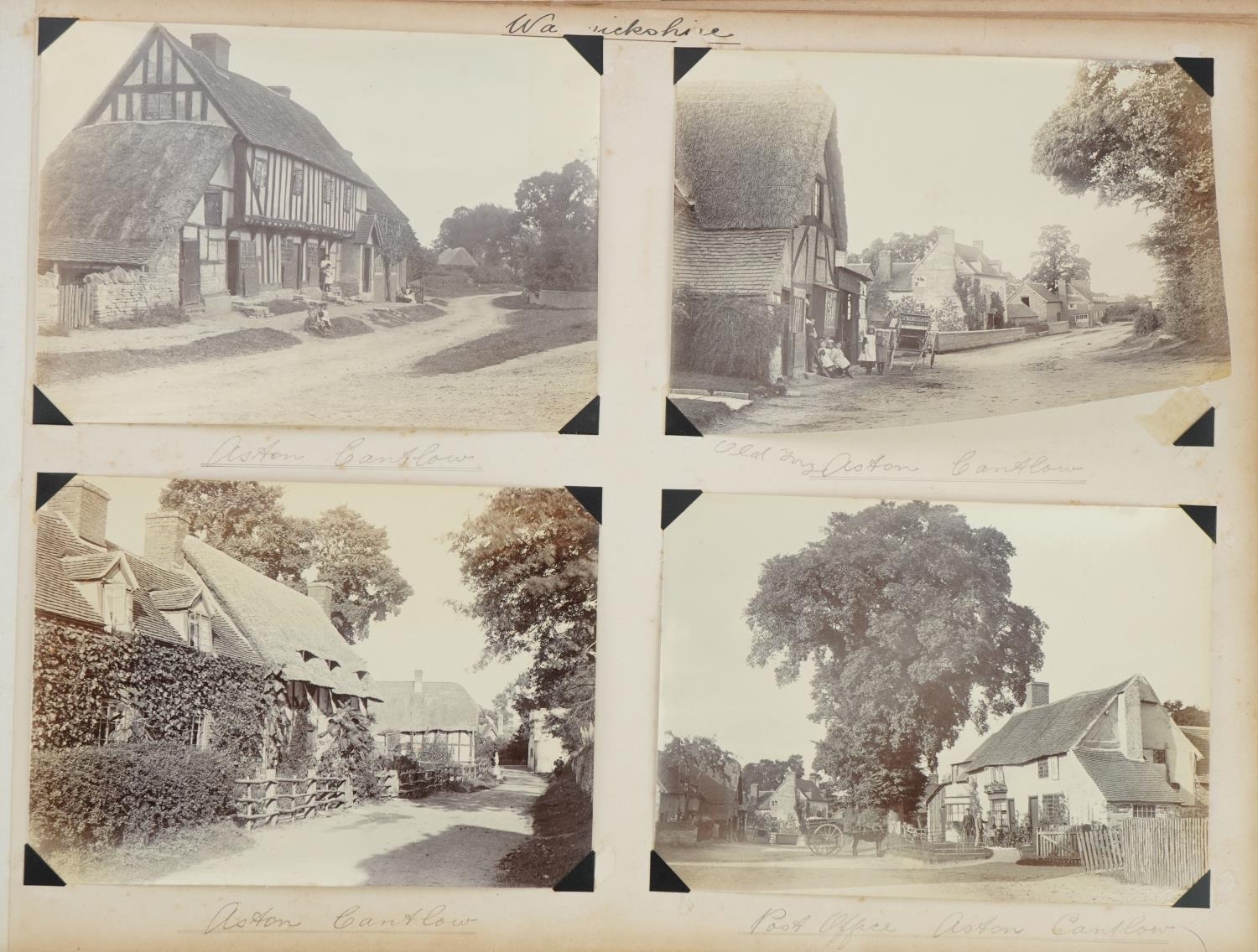 Early 20th century black and white photographs arranged in an album including Staffordshire, - Image 16 of 40