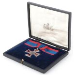 British Royal Red Cross medal housed in a Garrard & Co Limited box