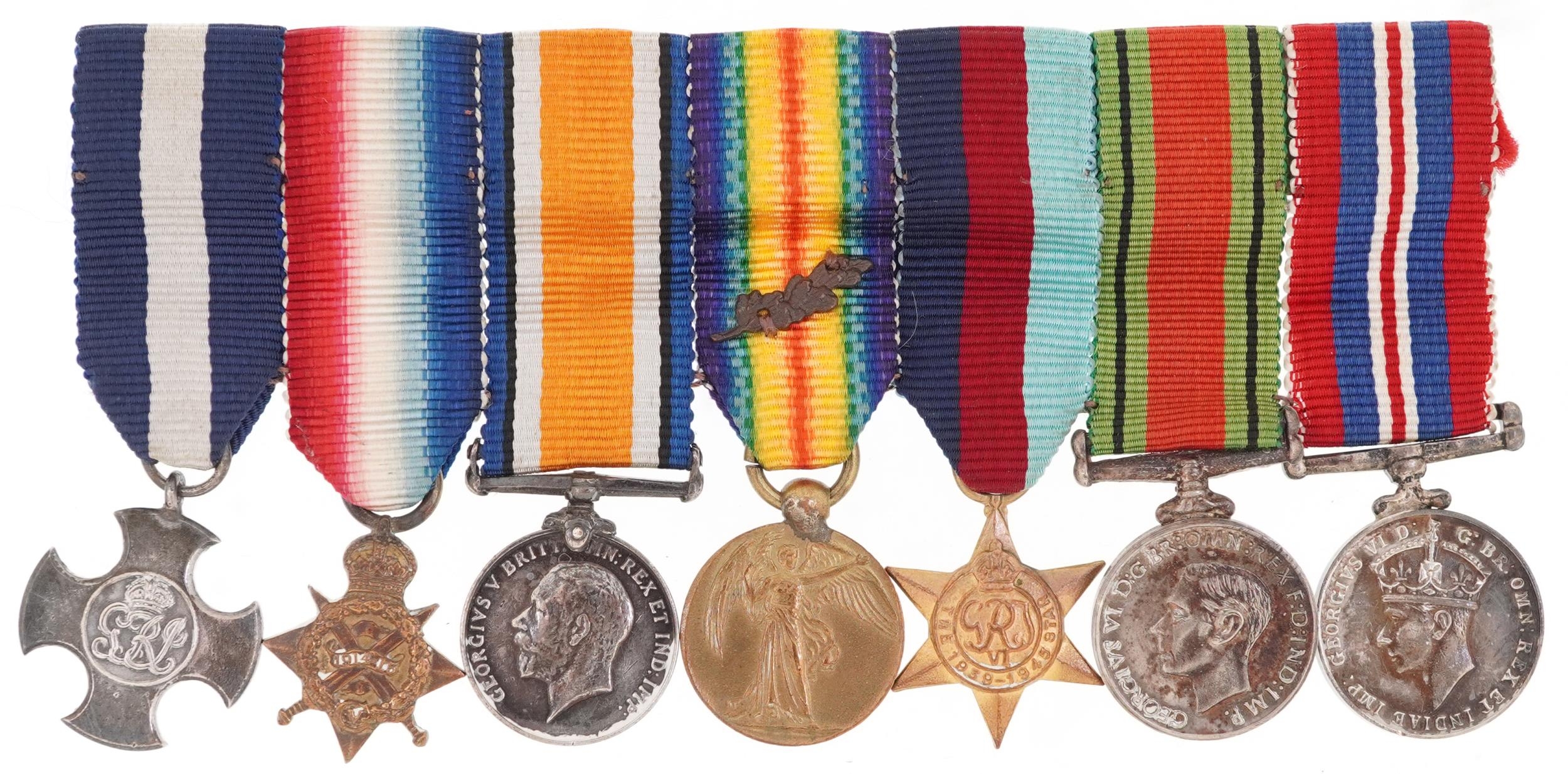 British military World War I dress medals including Distinguished Service Cross - Image 2 of 3