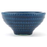 Swedish Gustavsberg naturalistic design ceramic bowl, impressed marks to the base, 21cm in diameter