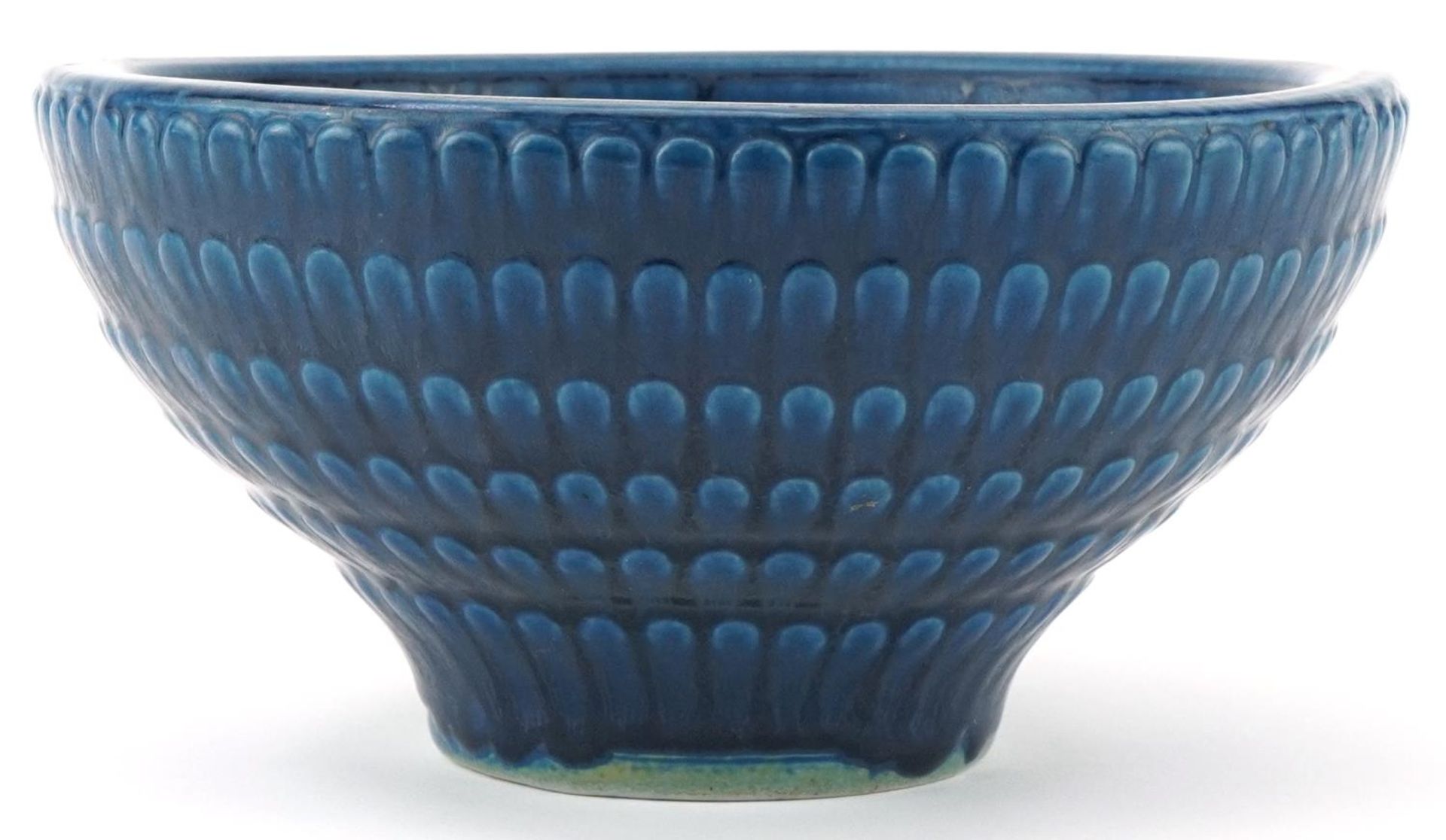 Swedish Gustavsberg naturalistic design ceramic bowl, impressed marks to the base, 21cm in diameter