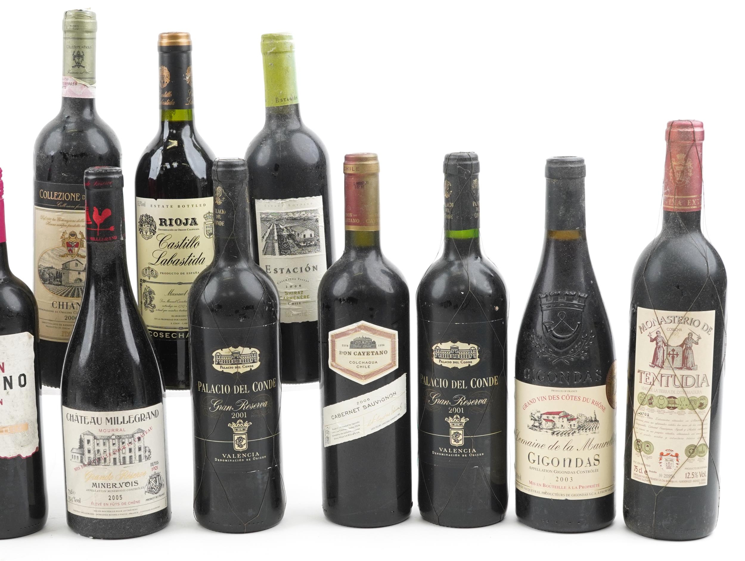 Twenty five bottles of red wine including 2003 Gigondas Cotes du Rhone - Image 4 of 4
