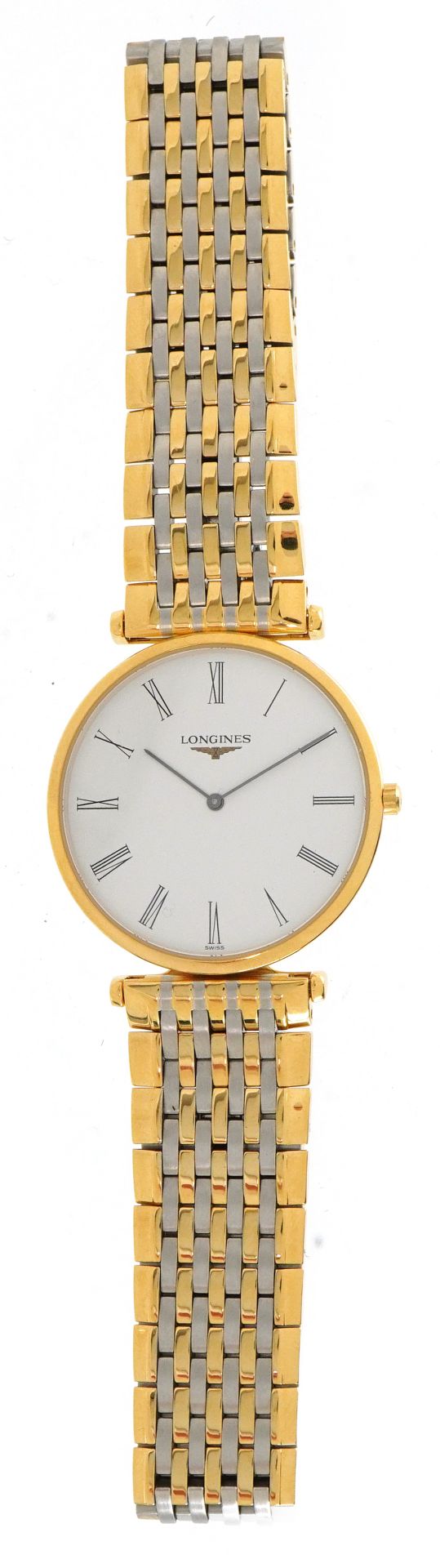 Longines, gentlemen's gold plated La Grand Classique de Longines quartz wristwatch with box and - Image 2 of 8