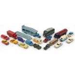 Dinky Supertoys diecast vehicles including Guy Van advertising Robertson's Golden Shred and a
