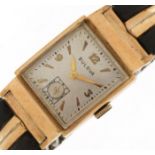Bulova, ladies 10K gold filled manual wind wristwatch having silvered and subsidiary dials with