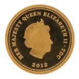 Elizabeth II 2012 1953 Coronation gold half crown