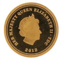 Elizabeth II 2012 1953 Coronation gold half crown