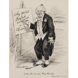 Leonard Raven-Hill - Lloyd George, The Man Who was once Prime Minister, Punch political cartoon,