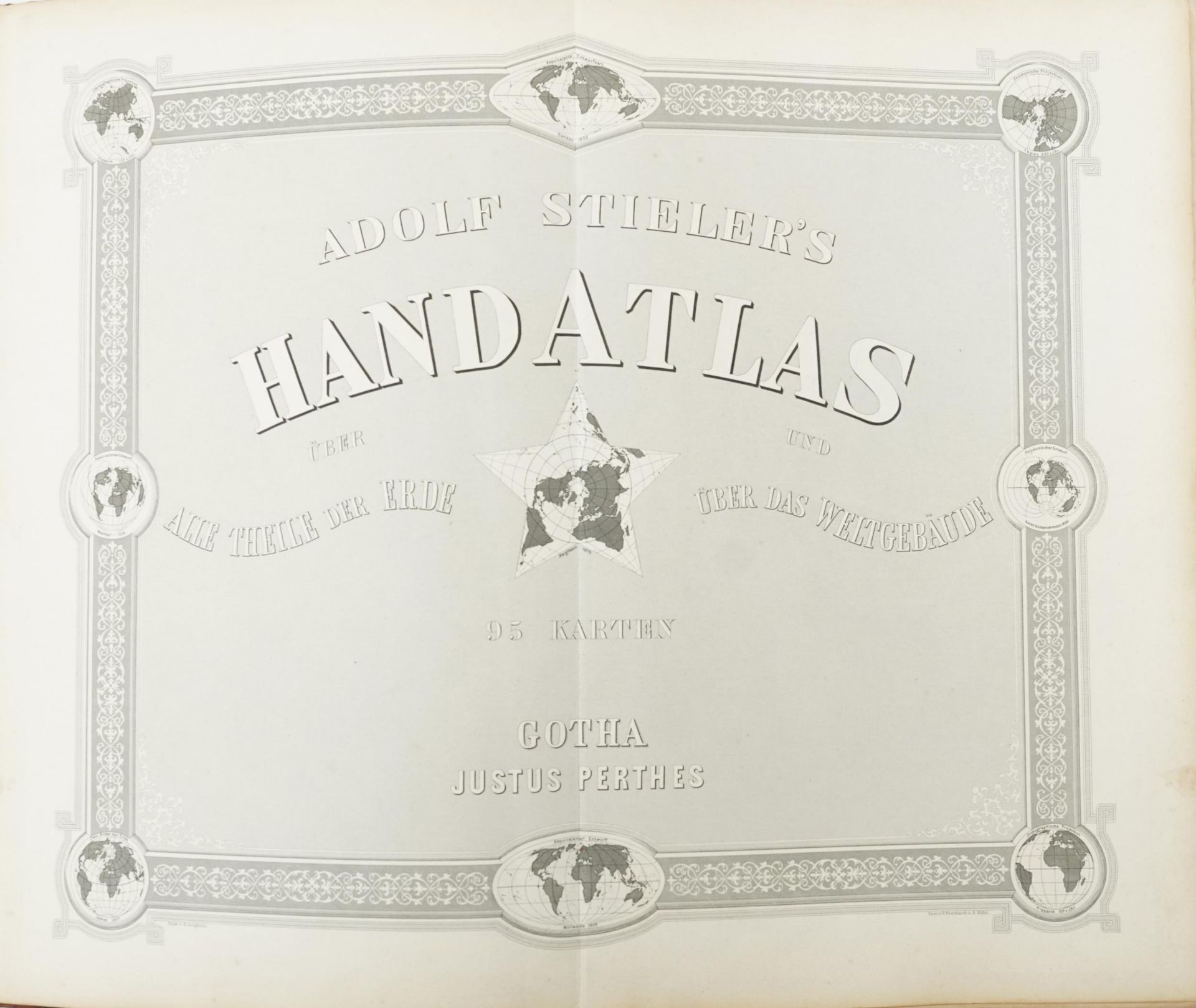 Adolf Stielers hand atlas with coloured maps - Bild 3 aus 6