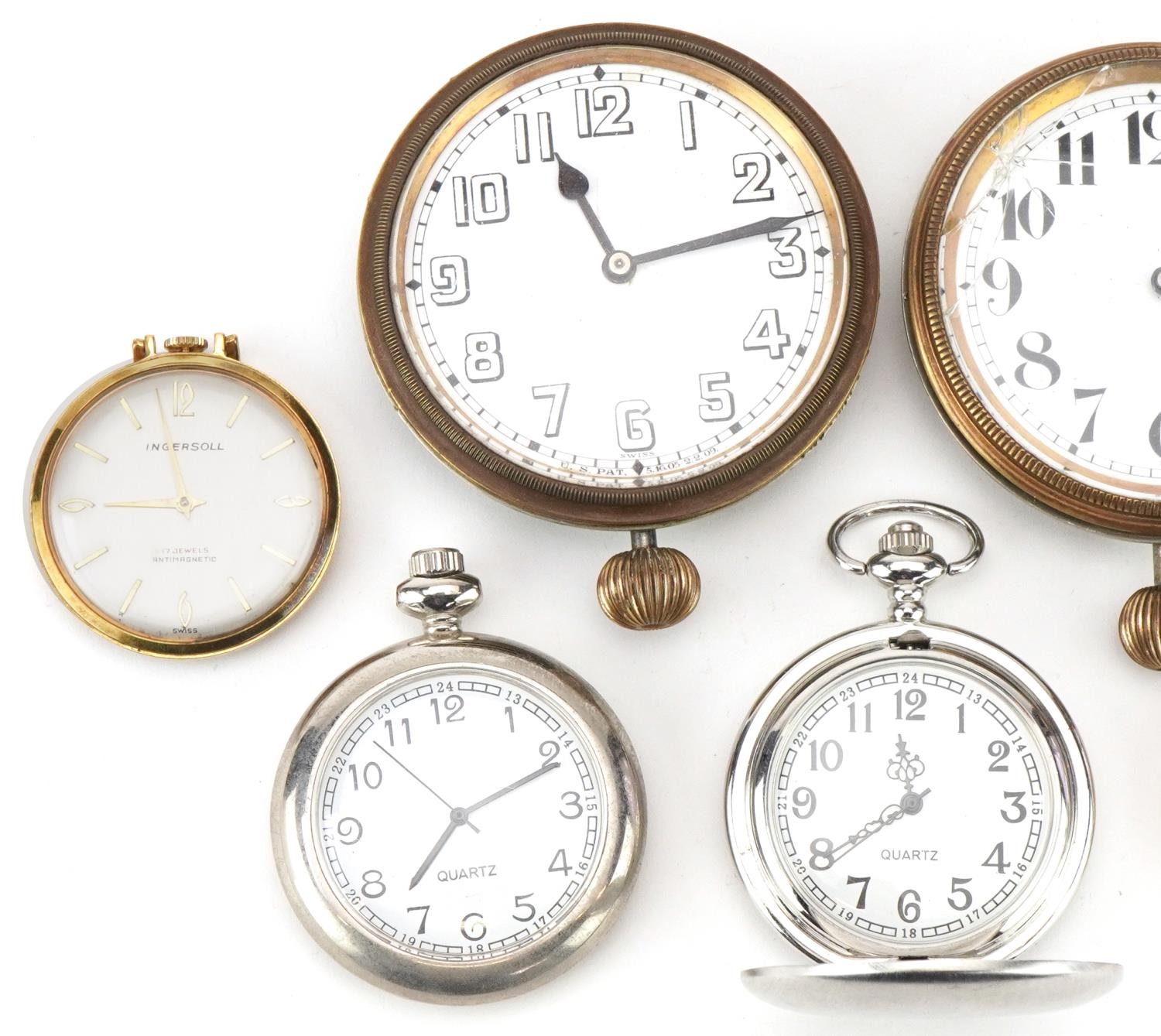 Vintage and later pocket watches and travel watches including Sekonda, Lorus and Ingersoll, the - Image 2 of 5