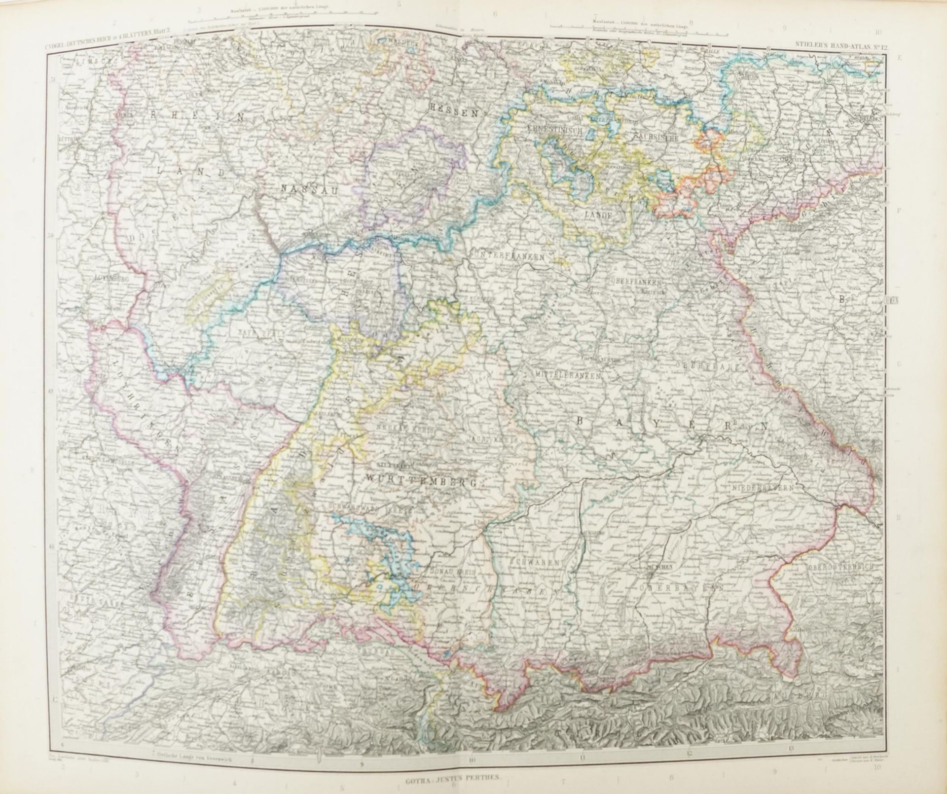 Adolf Stielers hand atlas with coloured maps - Bild 4 aus 6