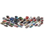 Collection of vintage and later diecast vehicles including Matchbox Models of Yesteryear, Solido and