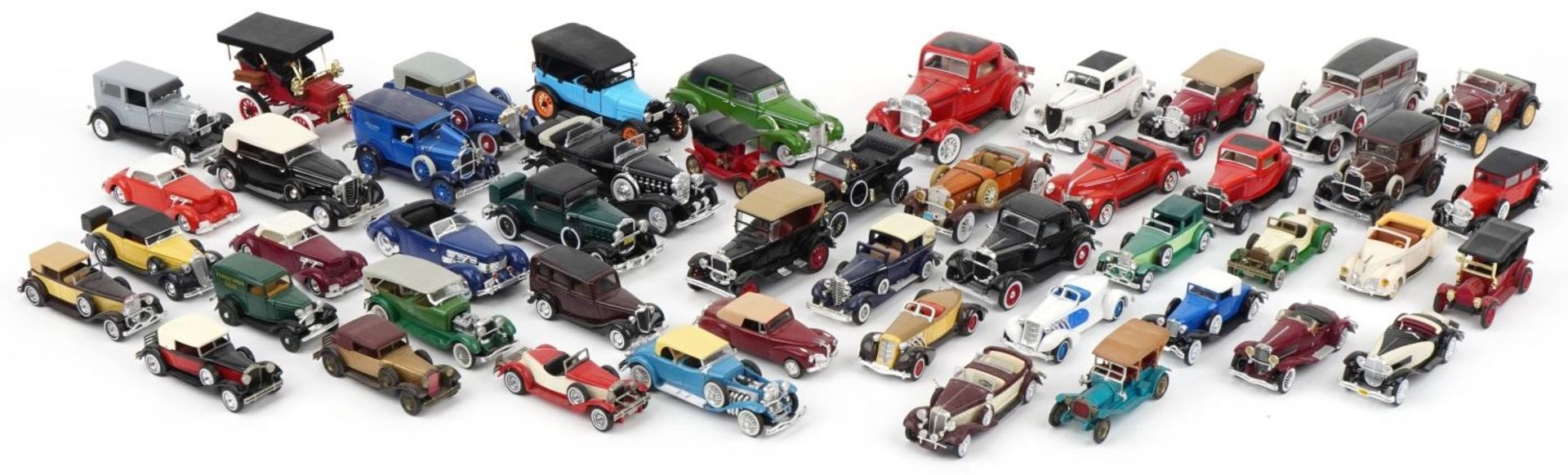 Collection of vintage and later diecast vehicles including Matchbox Models of Yesteryear, Solido and