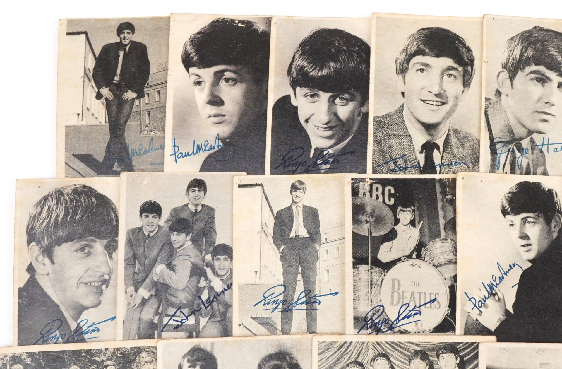 Collection of vintage Beatles A & BC chewing gum trade cards - Image 2 of 6