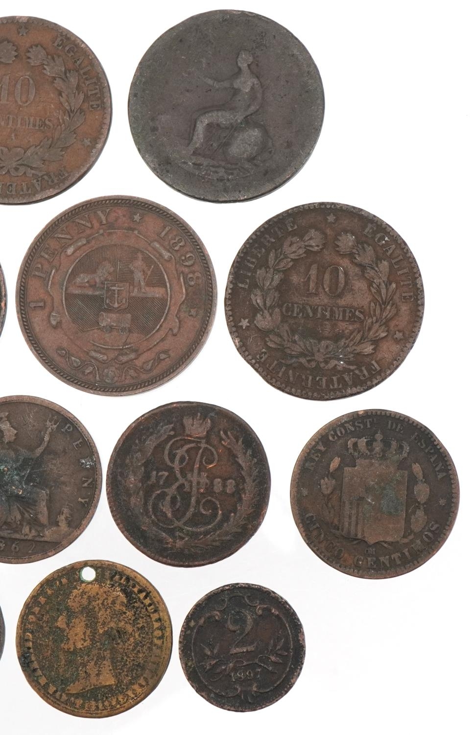 Selection of China and India copper coinage including Victorian examples, - Image 6 of 6