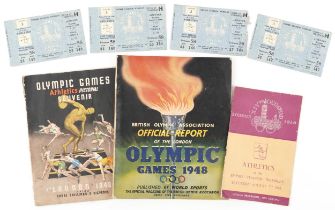 Sporting interest British Olympic Association 1948 games magazine together with Olympic Games