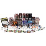 Star Wars collectables including The Force Awakens action figures with boxes by Hasbro and a