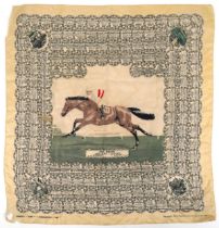 Horseracing interest Phil Drake race horse silk scarf published by Welch Margetson & Company Limited