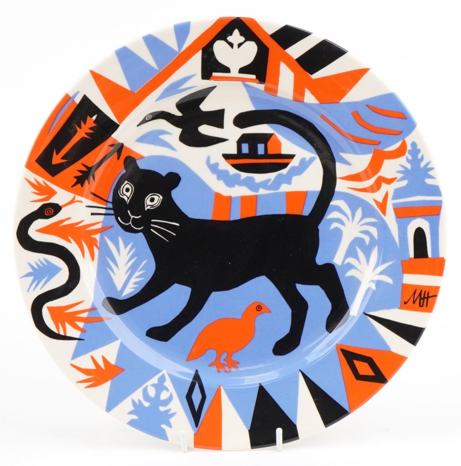 Big Tomato Company porcelain plate designed by Mark Hearld for The Tate Gallery, with box, 32cm in - Bild 2 aus 4