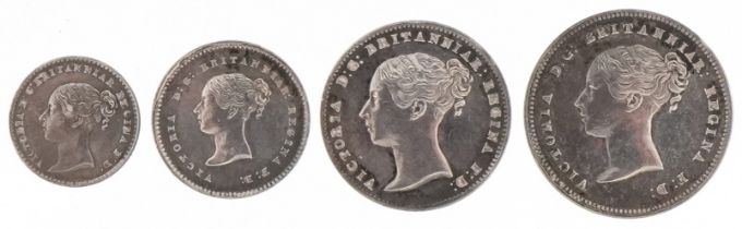 Victoria Young Head 1839 silver maundy coin set