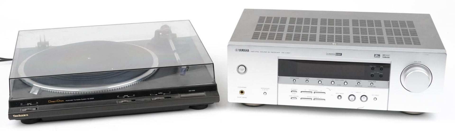 Technics automatic turntable system SL-DD33 and a Yamaha Natural Sound AV receiver RX-V357 - Bild 2 aus 5