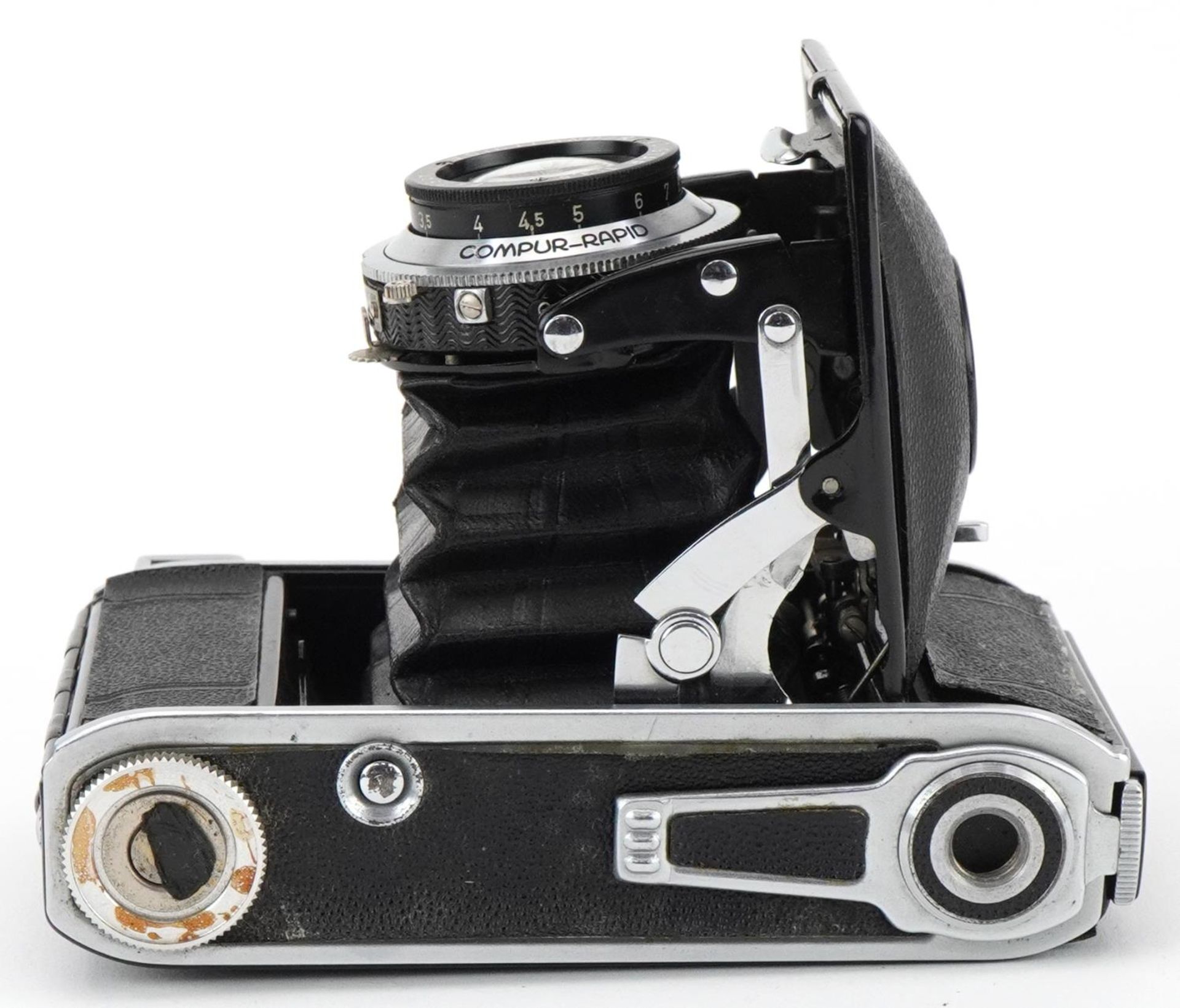 Vintage Voigtlander Voigtar camera with brown leather case - Bild 4 aus 4
