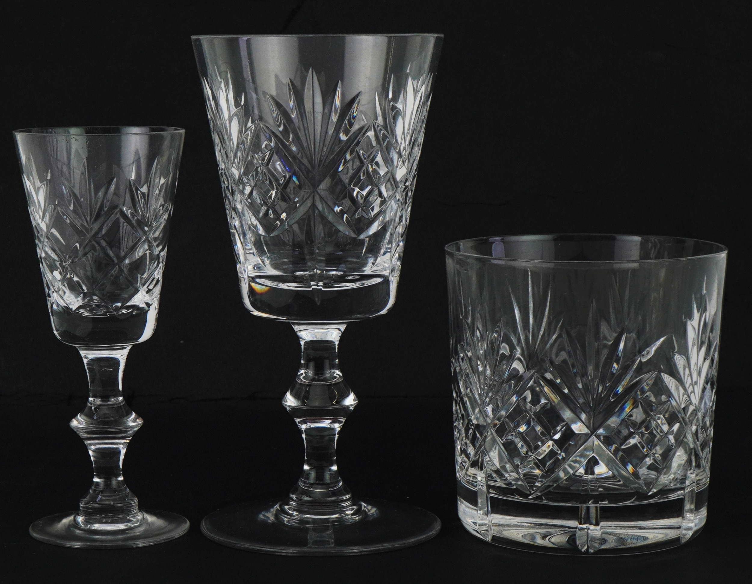 Edinburgh Crystal glassware boxed sets including set of six tumblers and set of six sherry glasses - Bild 5 aus 7