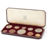 Elizabeth II 1953 specimen coin set by The Royal Mint housed in a fitted case