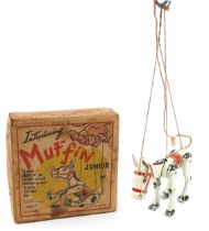 Boxed Muffin the Mule Junior puppet by Moko