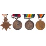 British military World War I medals awarded to Corporal CPL A ROSE 1-LIFE GDS including 1914 Star