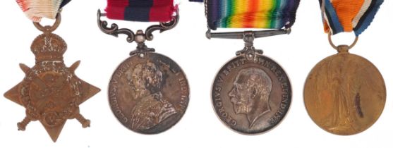 British military World War I medals awarded to Corporal CPL A ROSE 1-LIFE GDS including 1914 Star