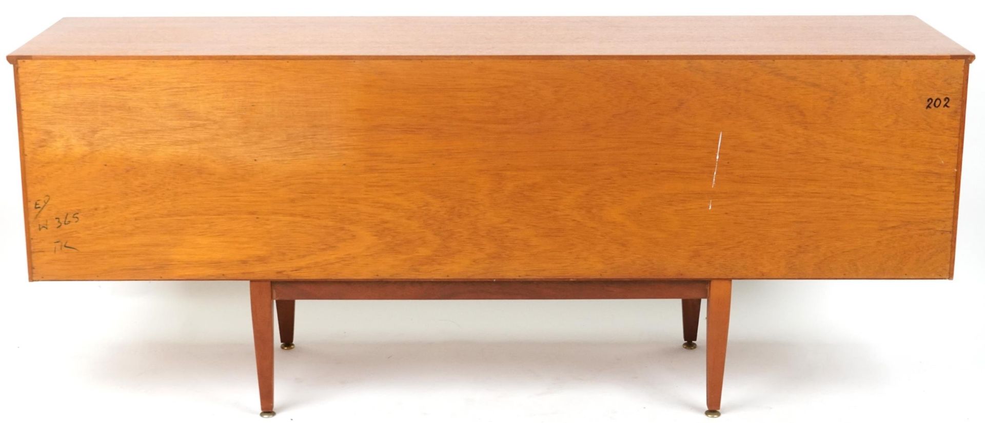 Mackintosh, mid century Scottish teak sideboard fitted with an arrangement of three drawers and - Image 3 of 3